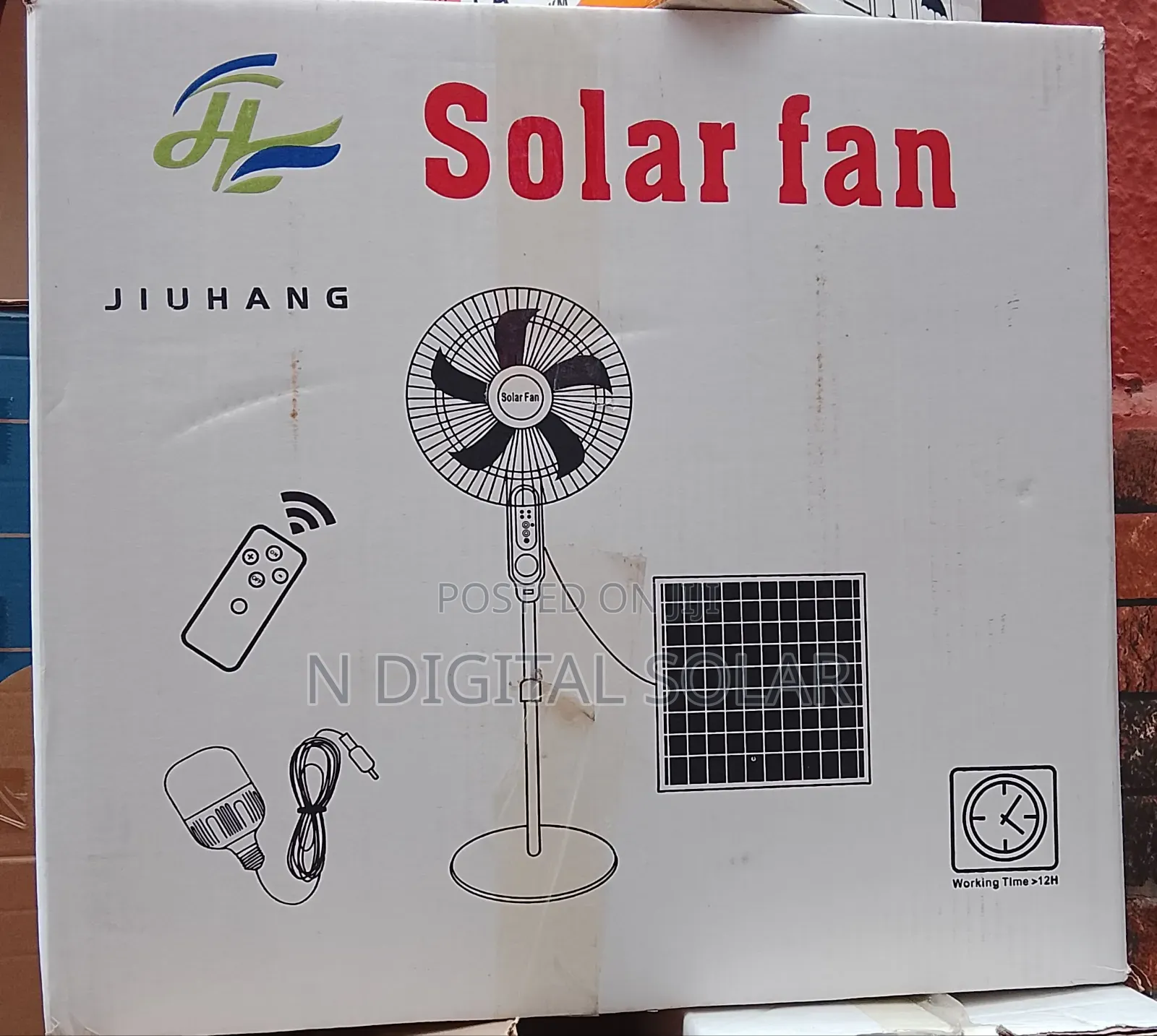 Solar Rechargeable Fan
