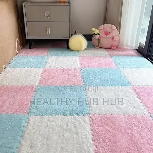 Soft Washable Interlocking Carpet Tiles for Kids Rooms