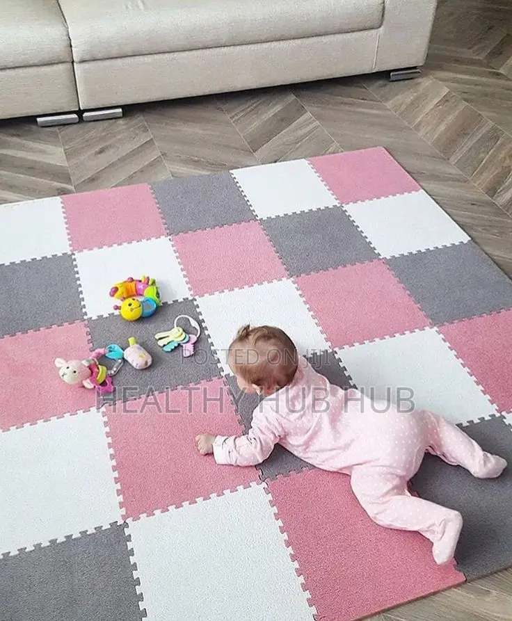 Soft Washable Interlocking Carpet Tiles for Kids Rooms