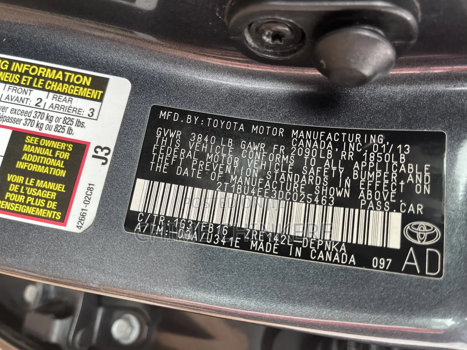 Toyota Corolla LE 4dr Sedan (1.8L 4cyl 4A) 2013 Gray