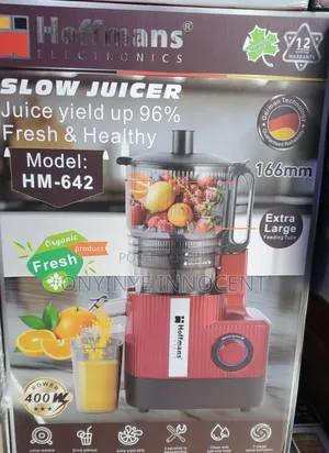 Hoffmans Slow Juicer (Hm-642) - 400w High Yield Cold Press Extractor