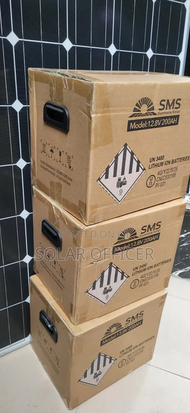 12.8v Lithium Battery SMS 12v 200ah