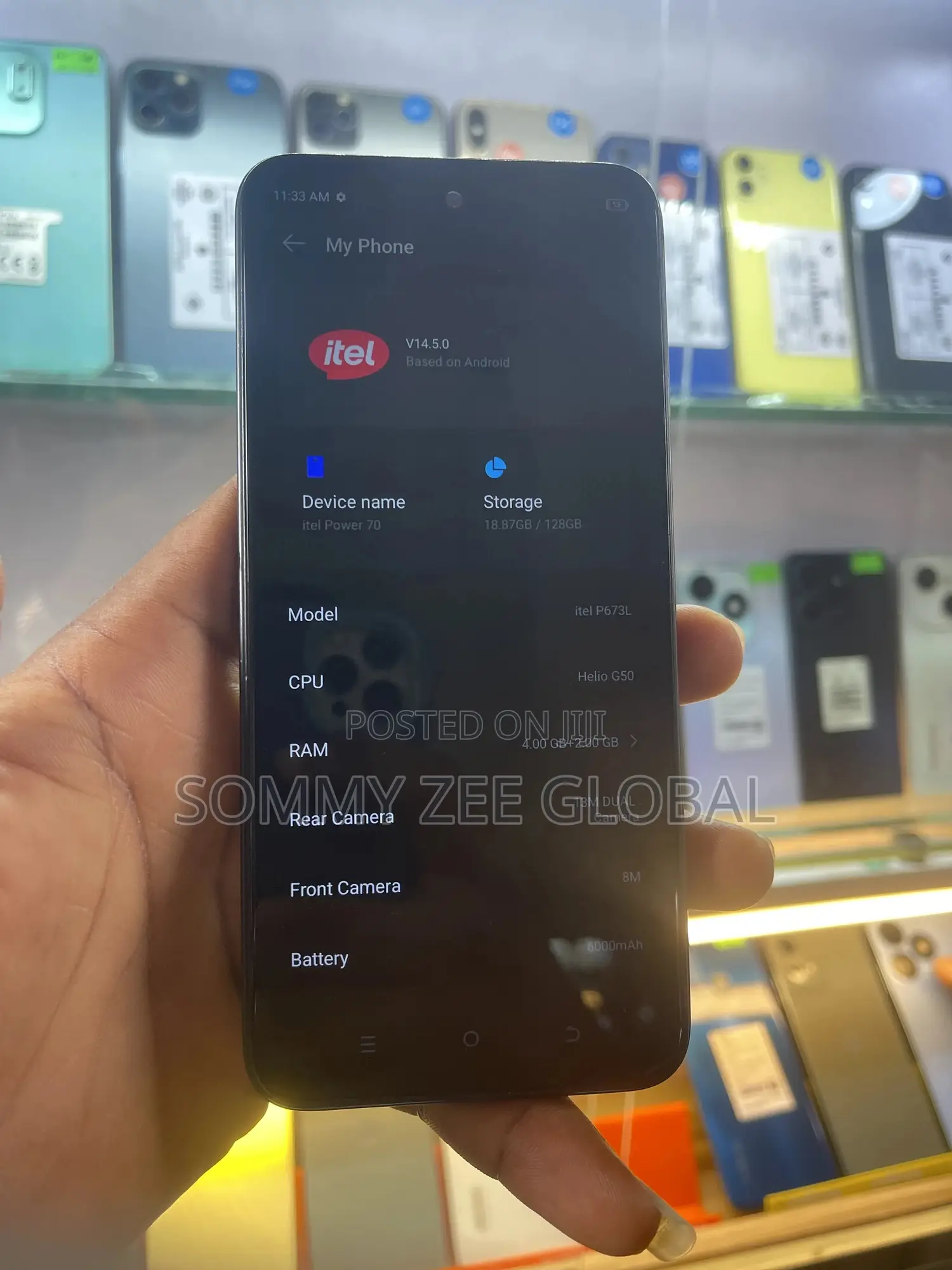 Itel Power 70 128 GB Black
