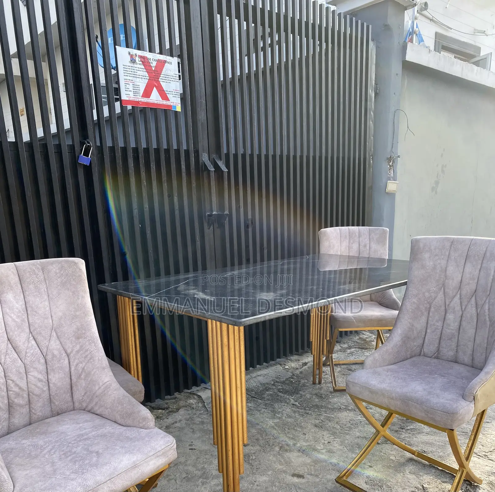 Big Marble Dining Table 4seater