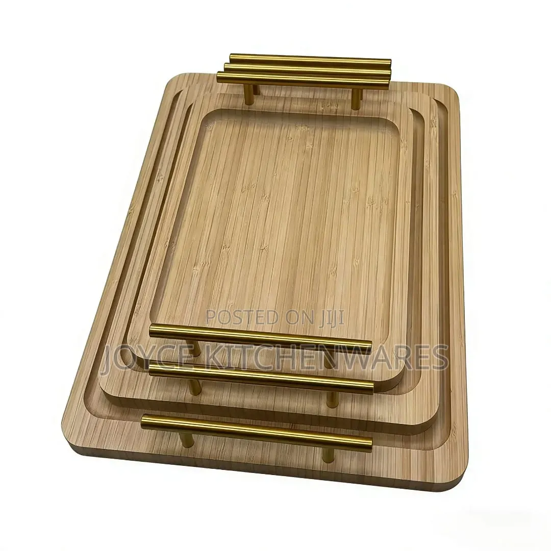 Polished 3 in Wooden Serving Tray