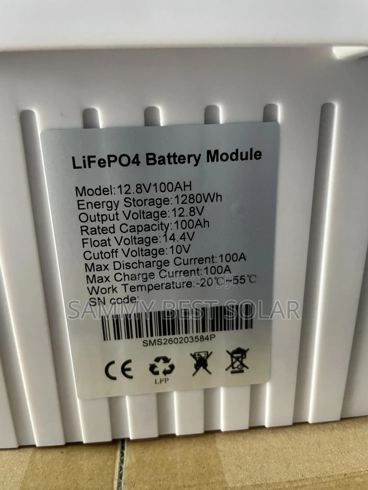 SMS 100ah 12v Lithium Ion Battery