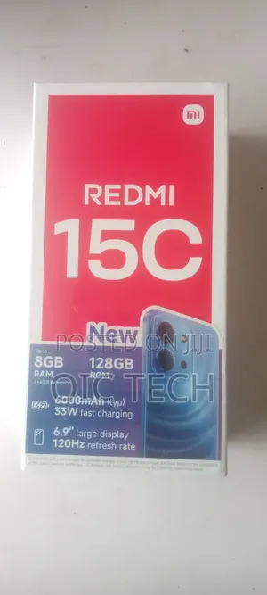 New Xiaomi Redmi 15C 4G 128 GB Black