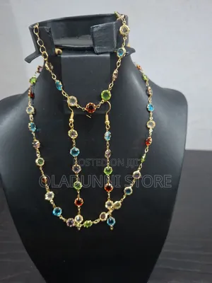 Earring, Necklace and Hand Chain