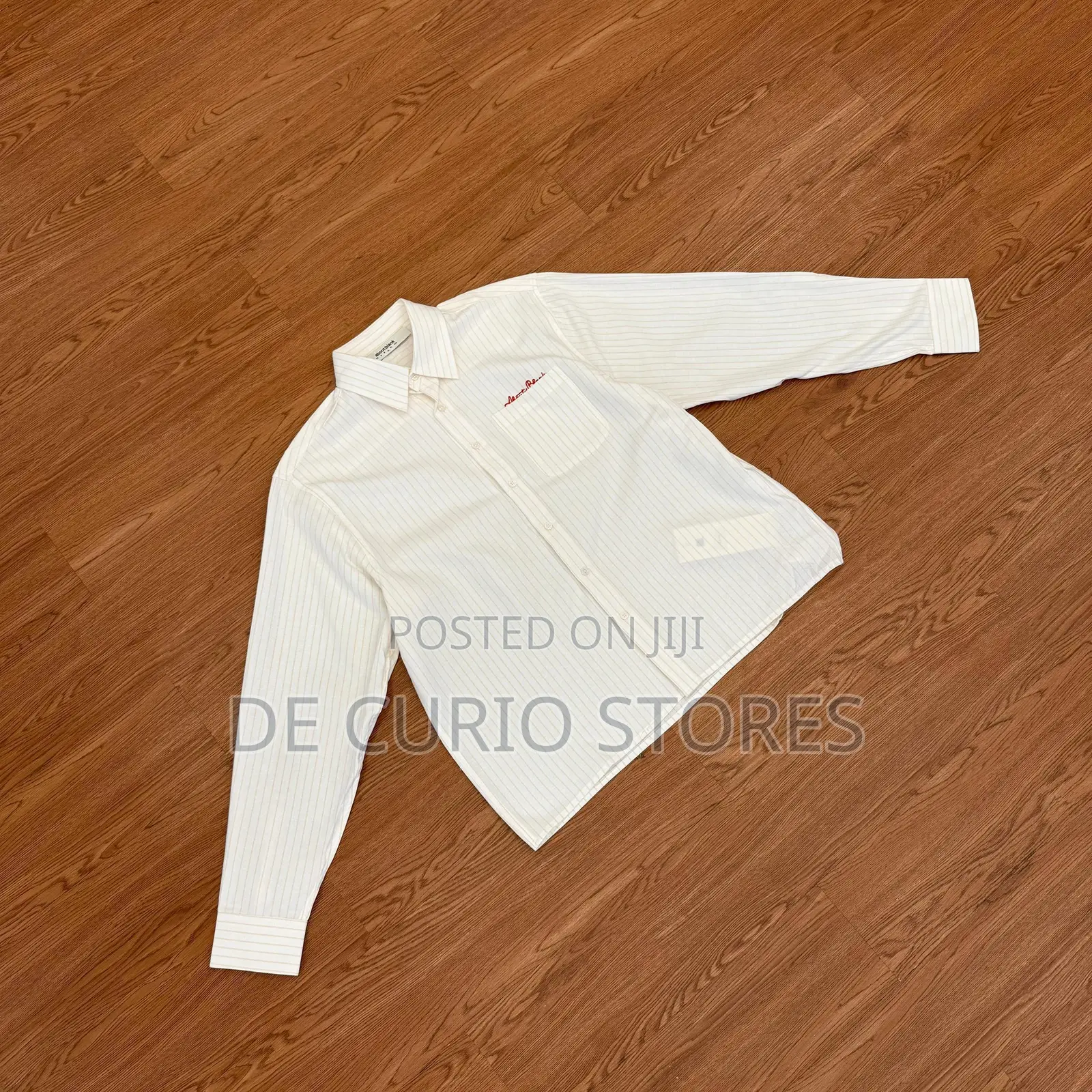 About Blank Stripe Button Down Shirt