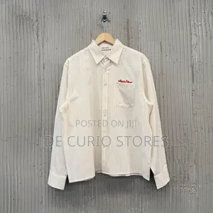 About Blank Stripe Button Down Shirt