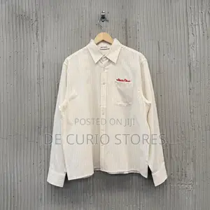 About Blank Stripe Button Down Shirt