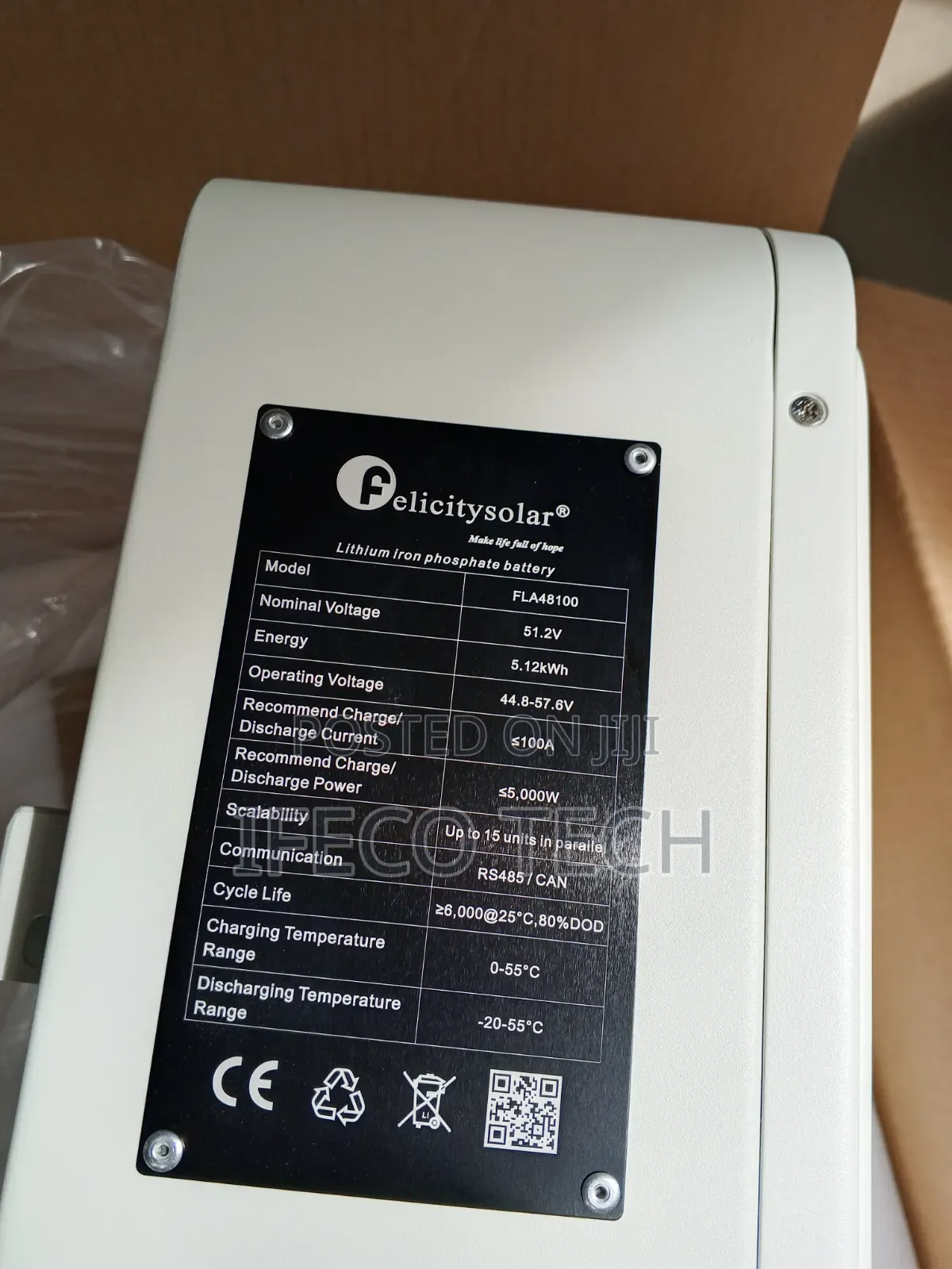 5kwh 48volts Felicity Lithium Battery