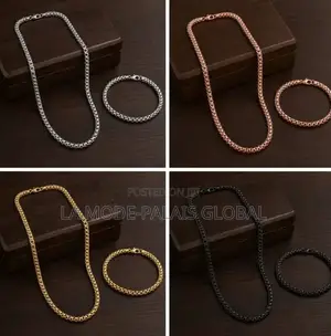 Mo Stainless Steel Jewelry Set for Men
