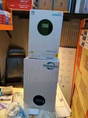 5kwh 48volts Vanyo Lithium Battery 6.2kva 48v Africell Hybrid Inverter