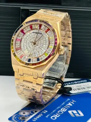 Hanboro Luxury Men Chain Wristwatch – Stylish, Durable Classy Design