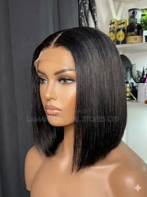 Premium Kimk 10-Inch Closure Pure Human Hair Bob Wig