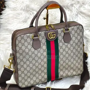 Gucci/Lv Leather Laptop/Office Bag – Unisex, Stylish Durable