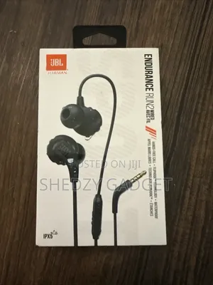 JBL Endurance Run 2 Wired Waterproof Sport Black - New