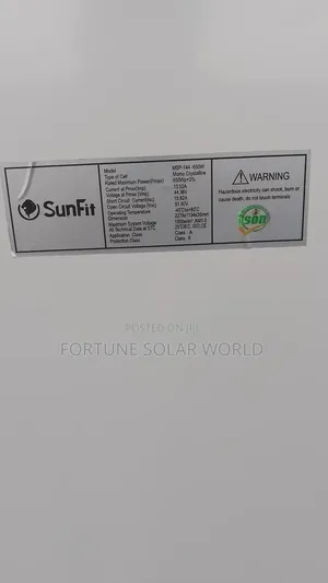 650watts Sunfit Mono Solar Panel