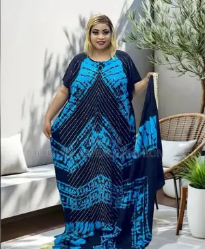 Luxury Cotton Bubu Gown for Ileya, Free Size Classy