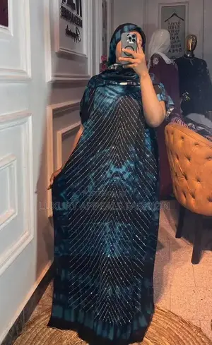 Luxury Cotton Bubu Gown for Ileya, Free Size Classy