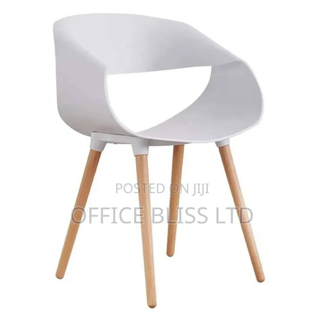 Ribbon Design Pp Dinning Chair - White