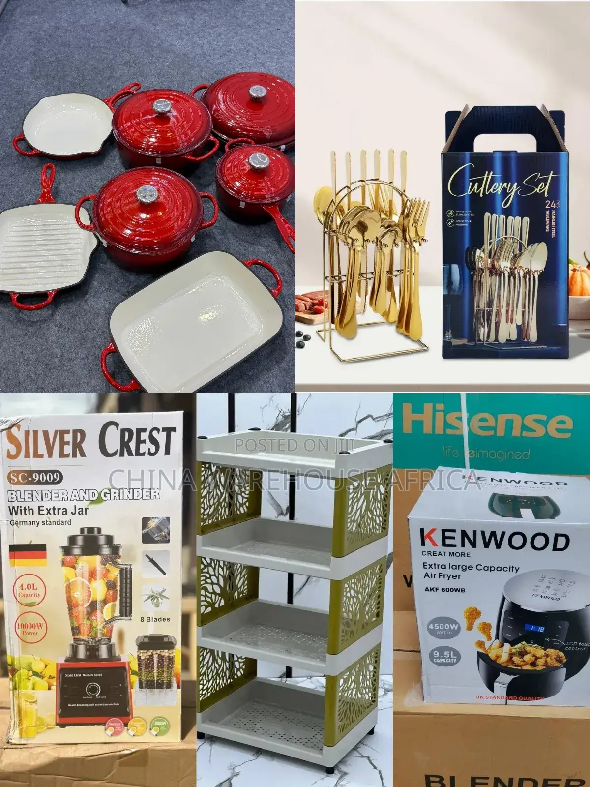 Luxury Kitchen Combo. 5 in 1 Kitchen Ware Combo.