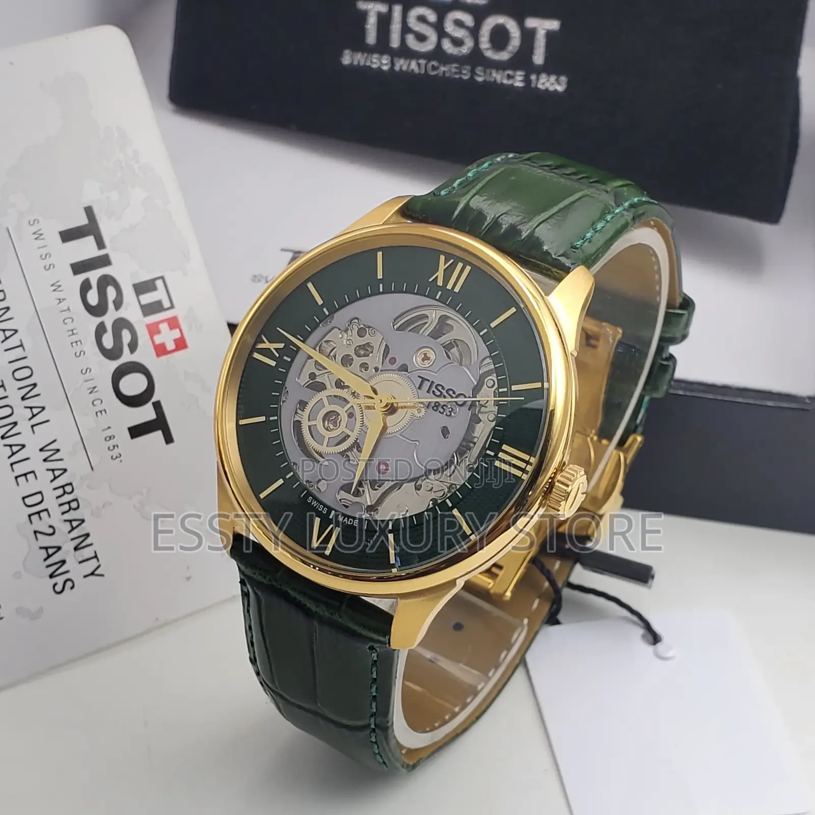 High Quality Tissot Skeleton Automatic Leather