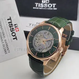 High Quality Tissot Skeleton Automatic Leather