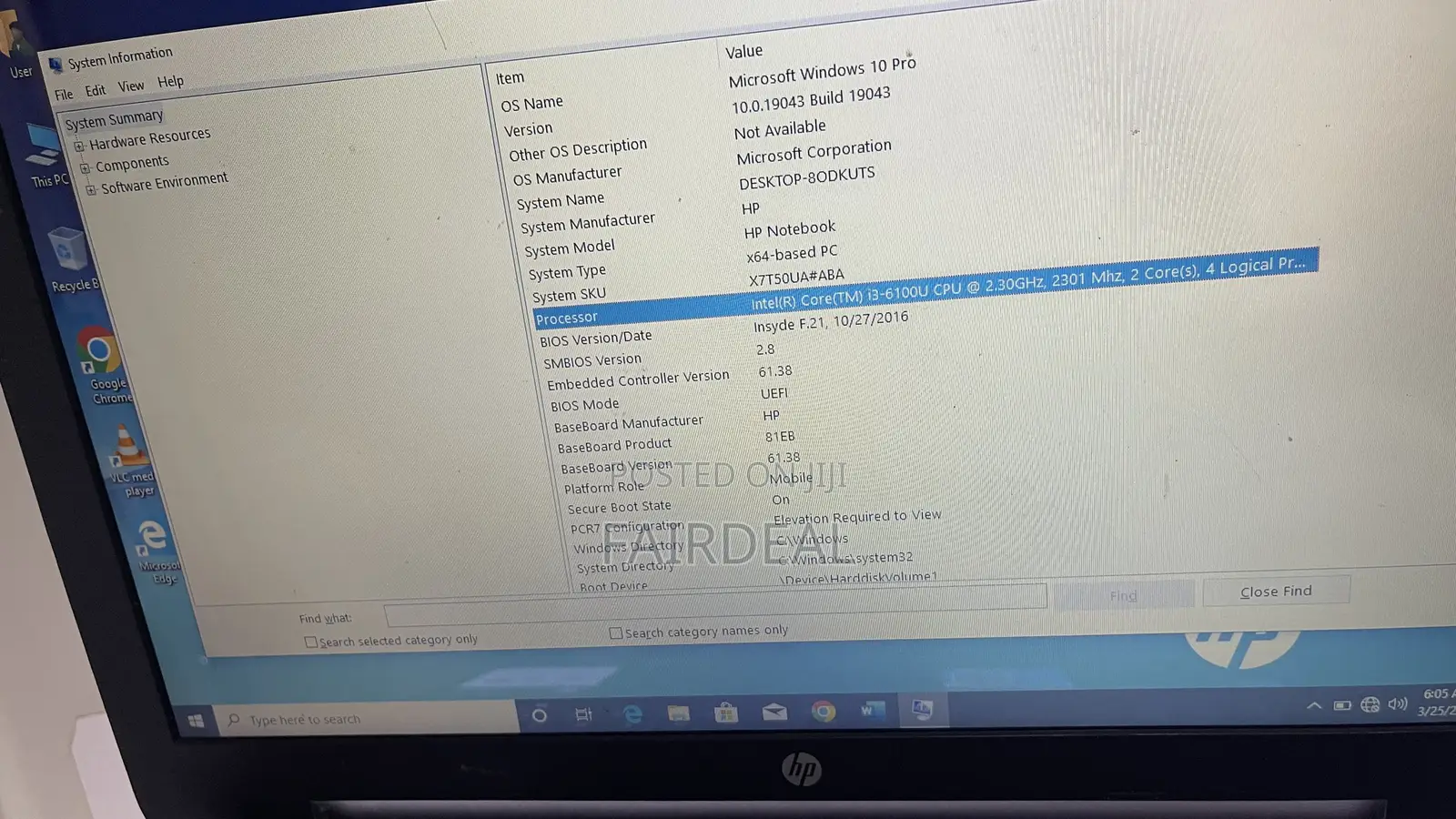 Laptop HP 15 8GB Intel Core i3 SSD 256GB