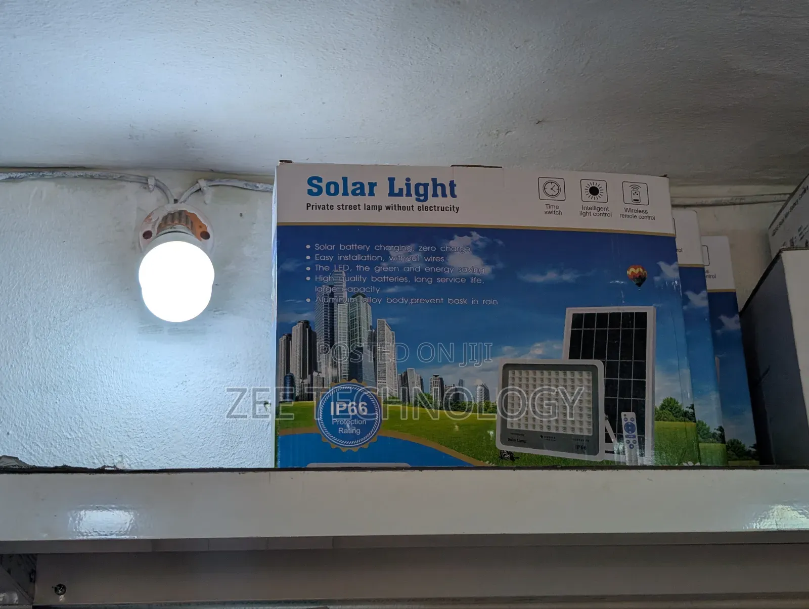 Street Light With Solar Panel