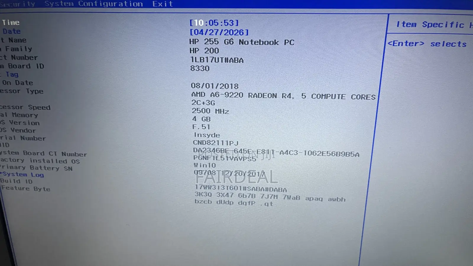Laptop HP 255 G6 8GB AMD A6 SSD 256GB