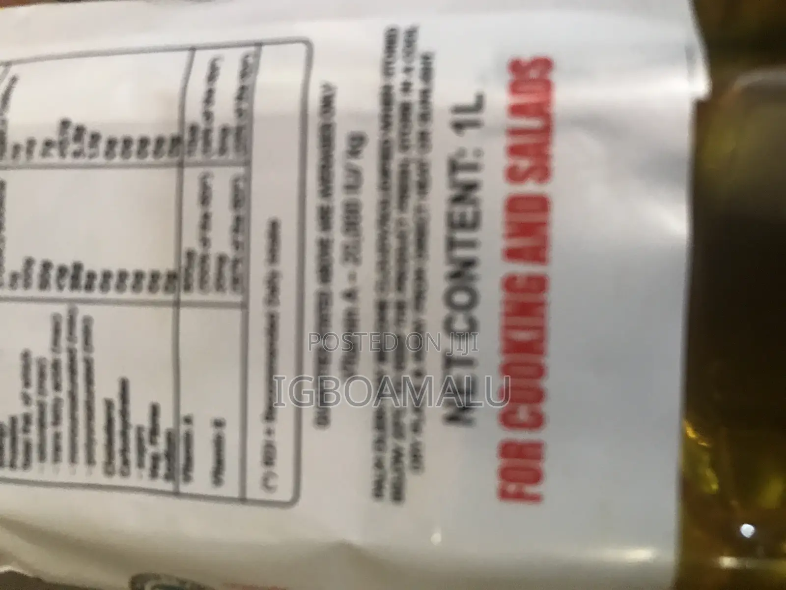 Vegetable Oil