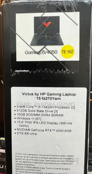 New Laptop HP Victus 15 16GB Intel Core i5 SSD 512GB