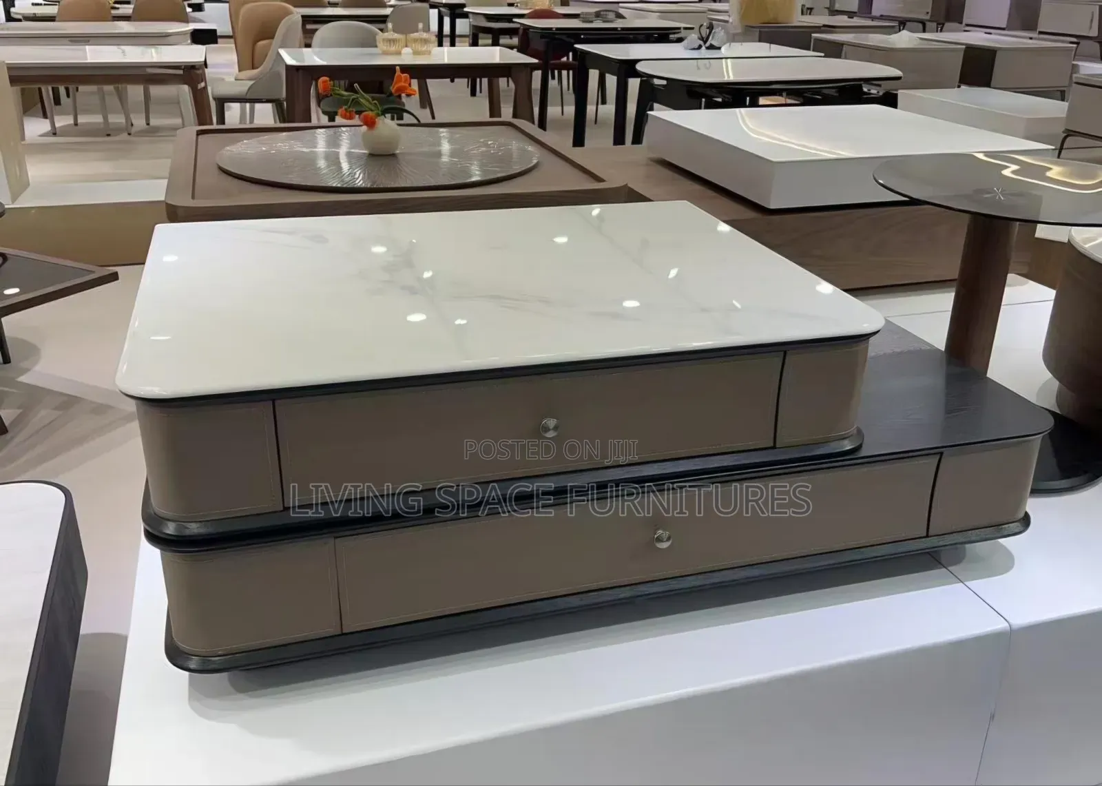 Magic Center Table With Marble Top