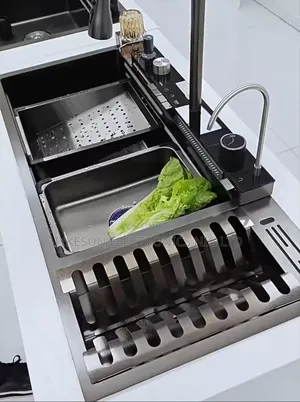 Original Turkey Design Inbuilt Cabinet Automatic Sink With Led Display