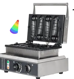 4-Holes Industrial Manhood Waffle Machine