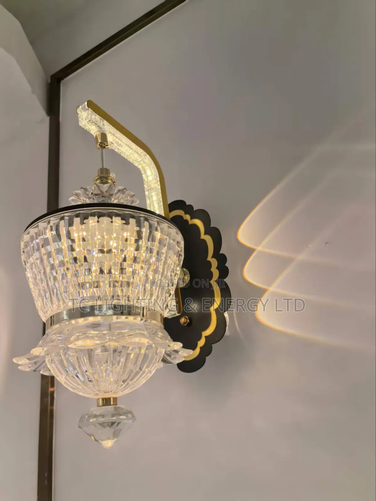 Black Led Wall Bracket