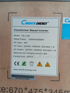 C Worth Energy Solar Inverter 10kva/48v