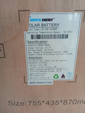 C Worth Energy Solar Batteries 20kwh/48v