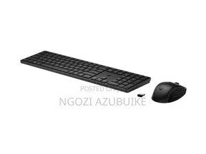 HP 655 Wireless Keyboard and Mouse Combo – Sleek, Quiet Programmable