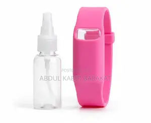 Silicone Hand Sanitizer Wristband Dispenser With Refill Bottle