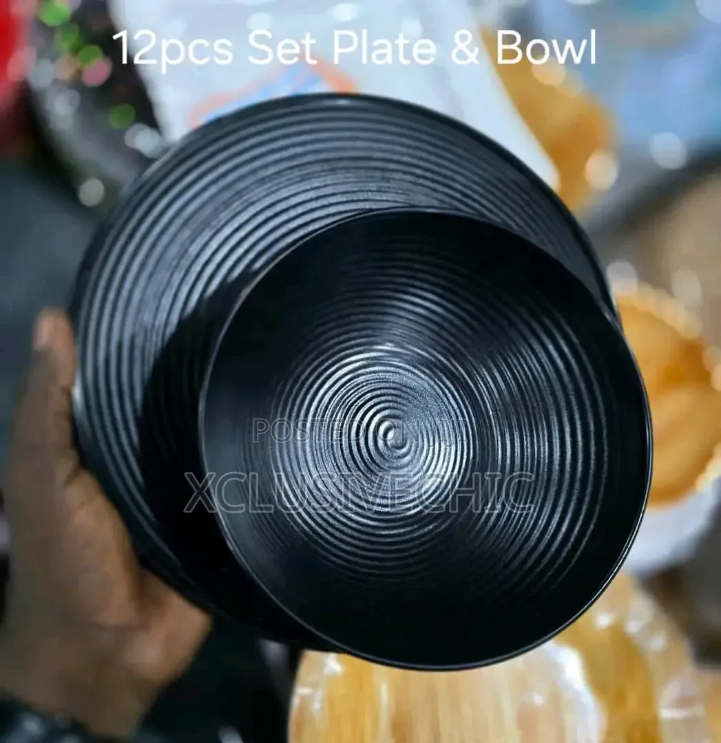 Melamine Unbreakable 6pcs Soup Bowl With 6pcs Flat