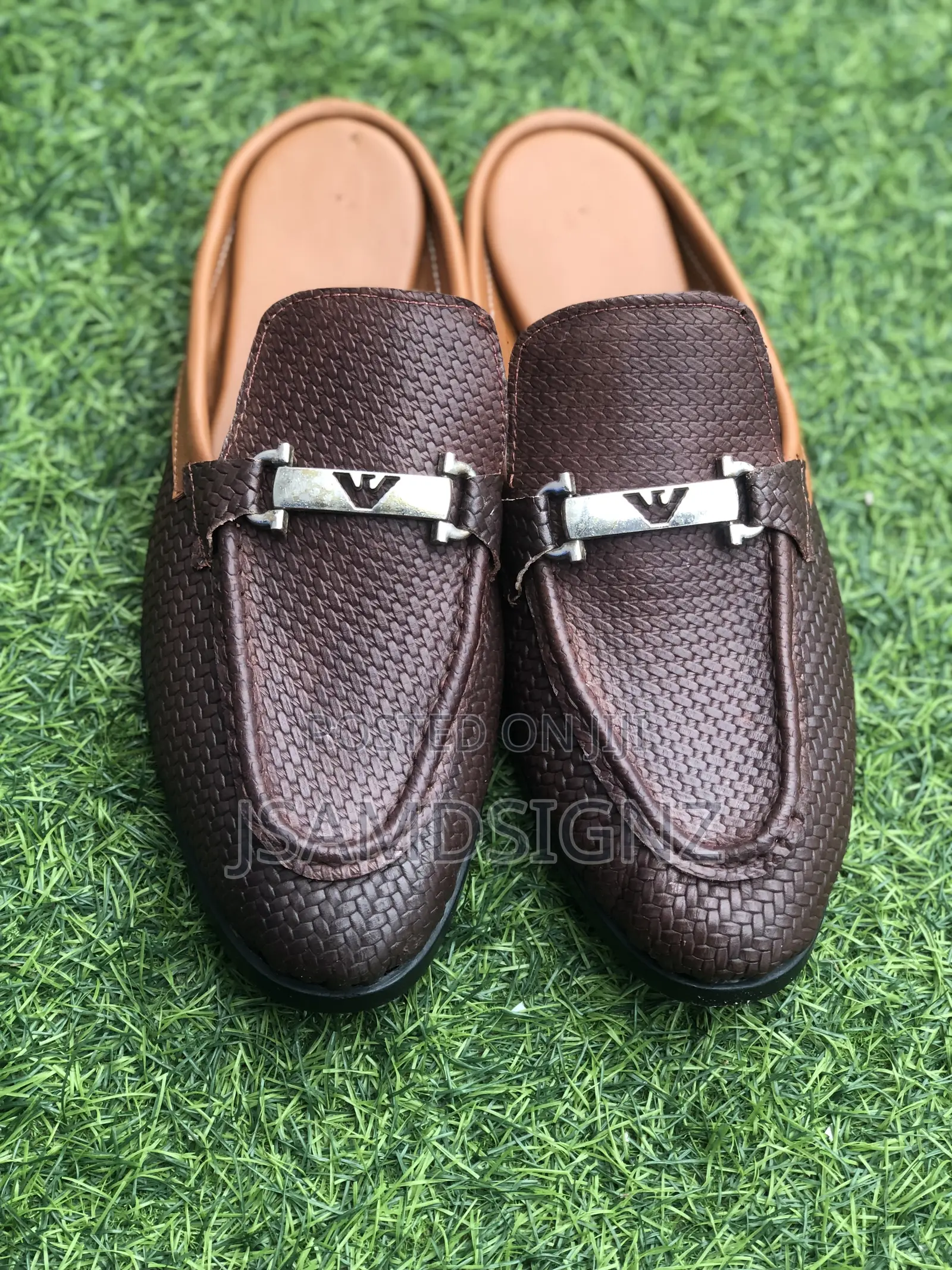 Half Shoe Brown Basket Leather