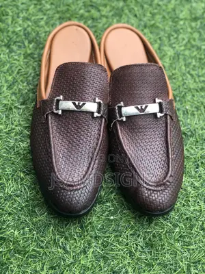 Half Shoe Brown Basket Leather