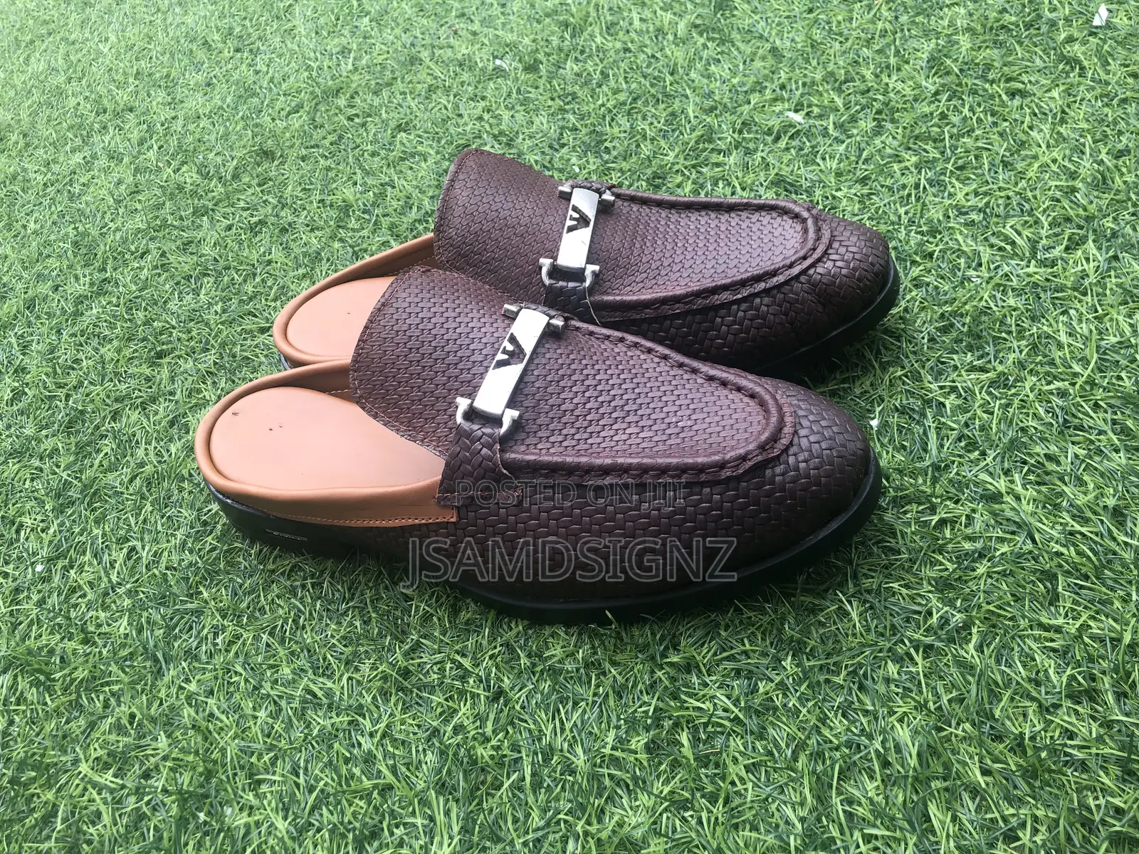 Half Shoe Brown Basket Leather