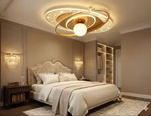 Luxury Planetary Crystal Chandelier - For Bedrooms, Hotels, Receptions