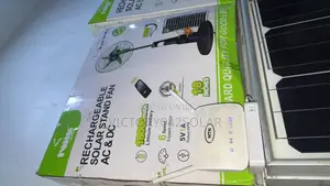 Iwin Rechargeable Solar Stand Fan Ac/Dc 18inches
