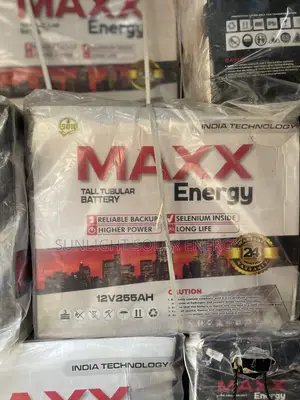 12v 255ah Maxx Energy Tall Tubular Battery