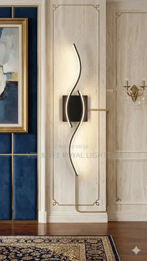 Modern Wave S-Shape Led Wall Lamp - For Sitting Room, Offices, Bedroom